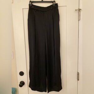 Madewell Harlow Wide-Leg Pants in Satin